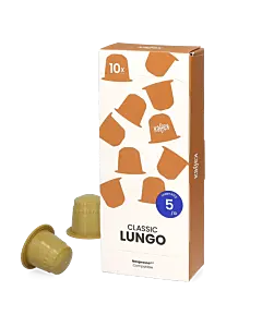 Kaffekapslen Lungo package and capsule for Nespresso&reg;