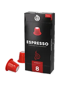 Kaffekapslen Espresso package and capsule for Nespresso&reg;