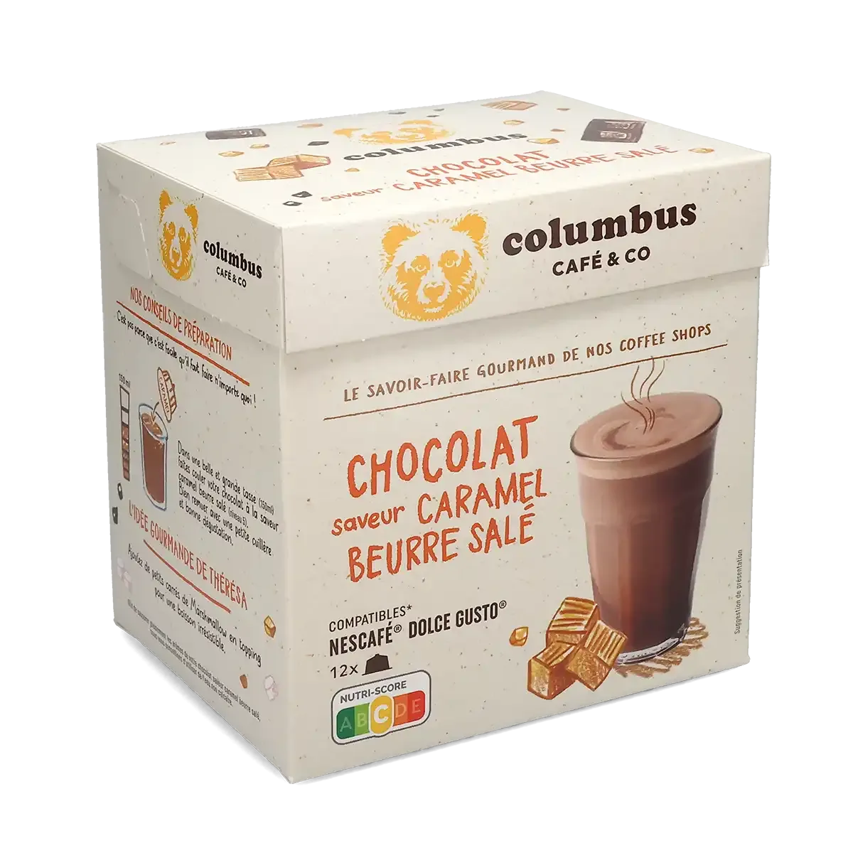 Warme\u0020choco\u0020met\u0020karamelsmaak