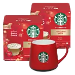 Toffee Nut Latte + rode mok-bundel