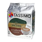 Jacobs Cappuccino Classico package and capsules for Tassimo