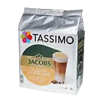 Jacobs Latte Macchiato Vanilla package and capsule for Tassimo