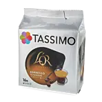 L'OR Espresso Classique package and capsule for Tassimo
